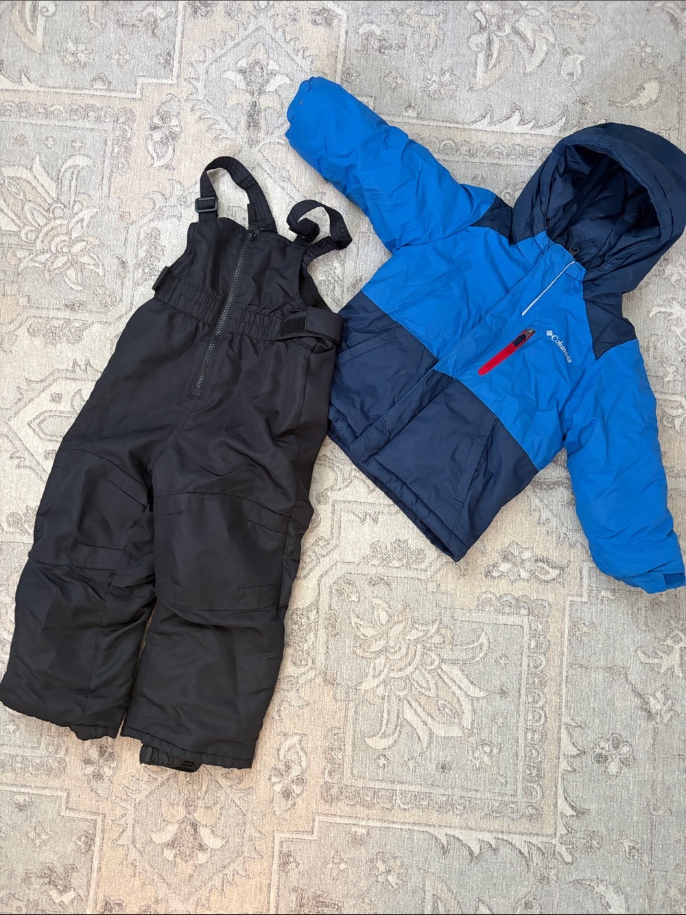 ❄️Columbia + Cat & Jack 3T winter coat and snow bib overalls bundle!